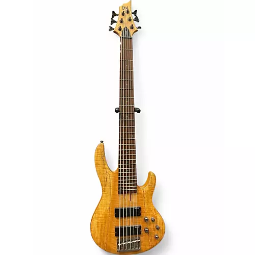 Used ESP LTD B206SM 6 String Spalted Maple Electric Bass Guitar Spalted Maple