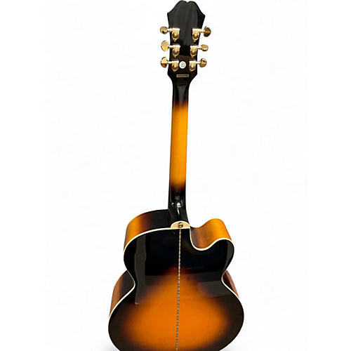 Used Epiphone J-200EC Studio Left Handed Tobacco Sunburst Acoustic Electric Guitar Tobacco Sunburst
