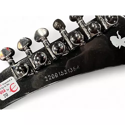 Used Epiphone Dave Mustaine Flying V Custom Black Metallic Solid Body Electric Guitar Black Metallic