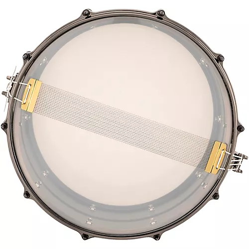 Ludwig Universal Series Black Brass Snare Drum with Black Nickel Die-Cast Hoops 14 x 6.5 in.