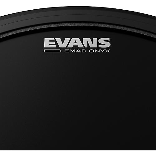 EVANS EMAD Onyx Bass Batter Drum Head 22 in.