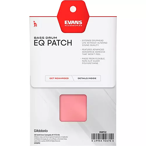 EVANS EQ Double Bass Drum Patch Black