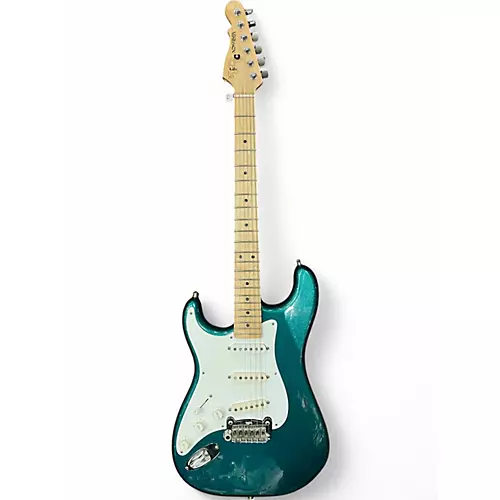 Used G&L Legacy Left Handed GREEN SPARKLE Electric Guitar GREEN SPARKLE