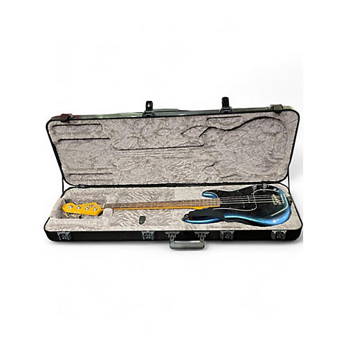 Used 2020s Fender American Professional II Precision Bass Dark Night Electric Bass Guitar Dark Night