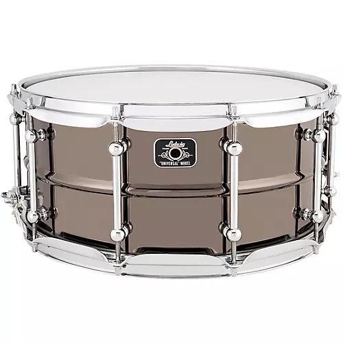 Ludwig Universal Series Black Brass Snare Drum With Chrome Hardware 14 x 5.5 in.
