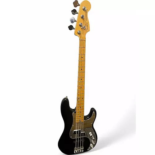 Used Fender American Elite Precision Bass Black Electric Bass Guitar Black