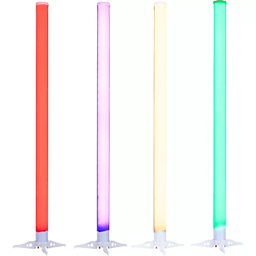 Eliminator Lighting LED BP TUBES 4 PAK 4 Pack Of The Dynamic LED Tubes With Handheld Controller Battery Or AC powered