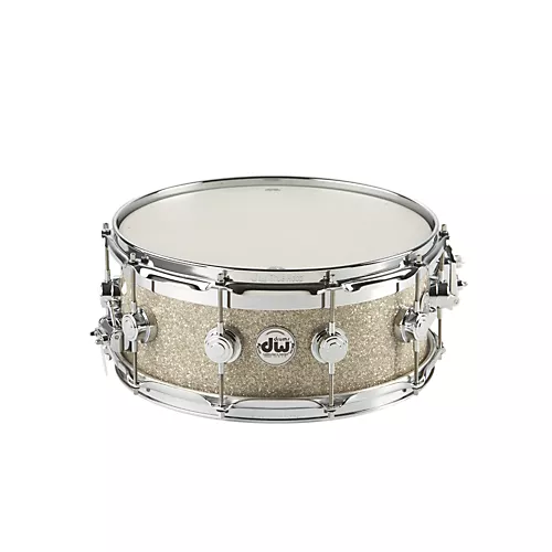 DW Collector's Series FinishPly Top Edge Snare Drum Broken Glass 14x6