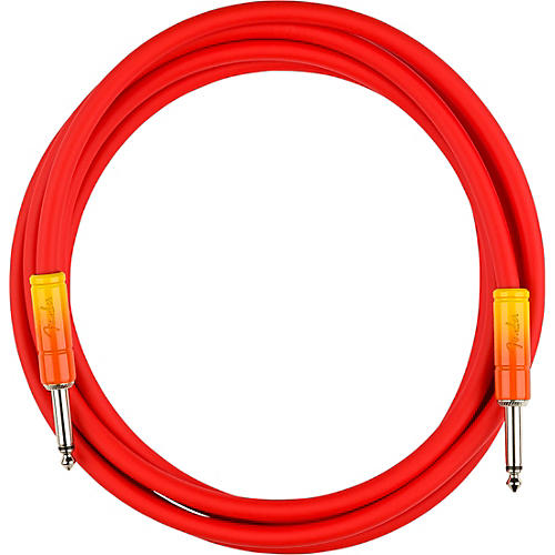 Fender Ombre Straight to Straight Instrument Cable 10 ft. Tequila Sunrise