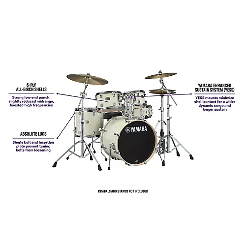 Yamaha Stage Custom Birch 5-Piece Shell Pack With 22
