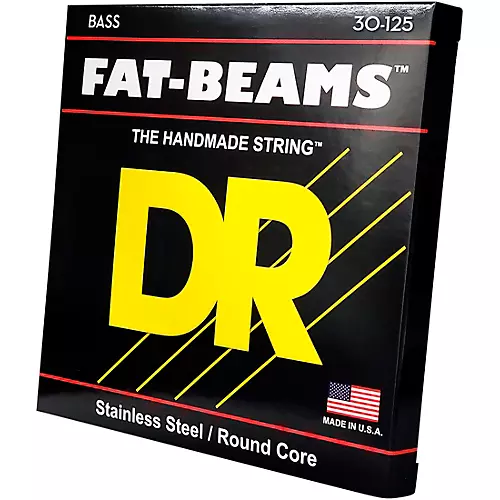 DR Strings Fat-Beams Stainless Steel Medium 6-String Bass Strings (30-125)