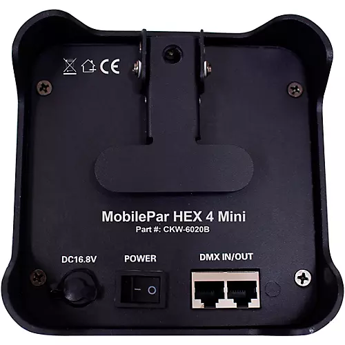 ColorKey CKW-6020B MobilePar Mini Hex 4 Wireless DMX Battery-Powered RGBAW+UV LED Lighting With Remote