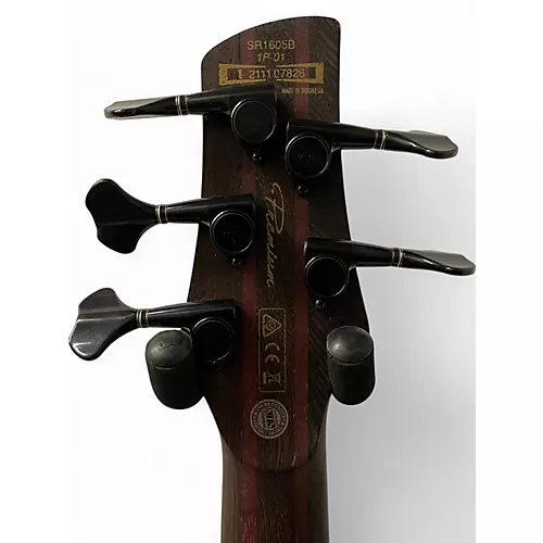 Used 2021 Ibanez SR1605E 5 String CARIBBEAN SHORELINE FLAT Electric Bass Guitar CARIBBEAN SHORELINE FLAT