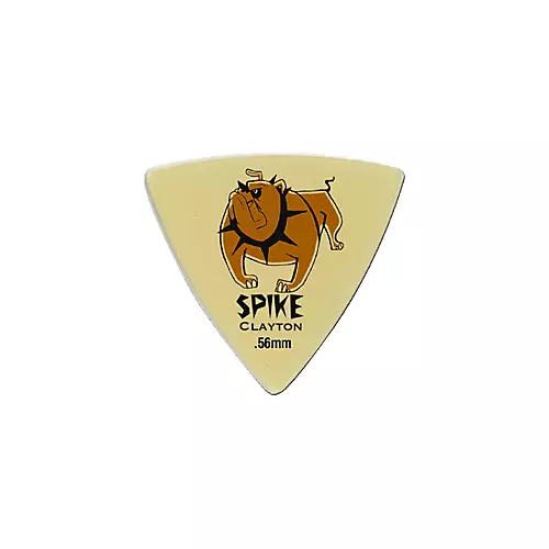 Clayton Spike Ultem Gold Sharp Triangle Guitar Picks 1 Dozen .56 mm