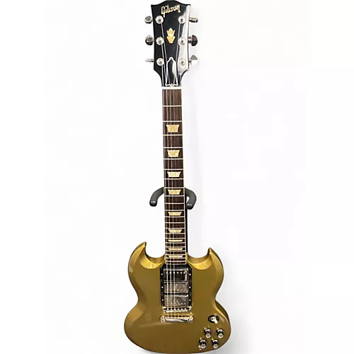 Used 2020 Gibson CUSTOM SHOP 1961 SG STANDARD REISSUE 3 PICKUP FAT NECK  Gold Solid Body Electric Guitar Gold