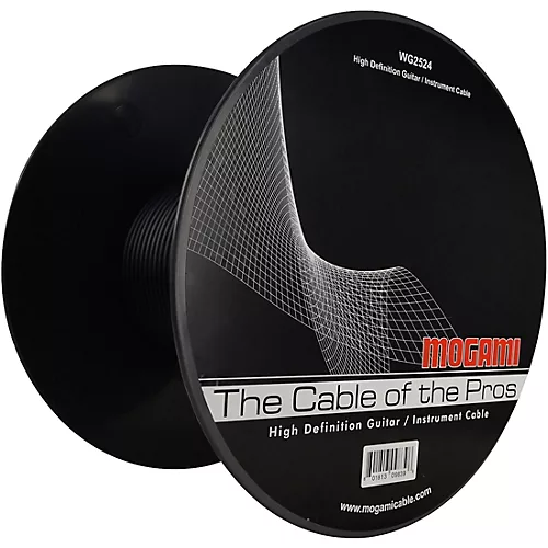 Mogami WG2524 Bulk Instrument Cable Black (Sold Per Foot) 150 ft. Black
