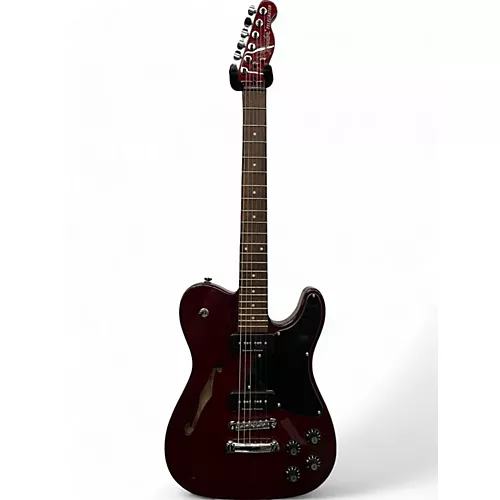 Used 2019 Fender JA90 Jim Adkins Thinline Telecaster Crimson Red Trans Hollow Body Electric Guitar Crimson Red Trans