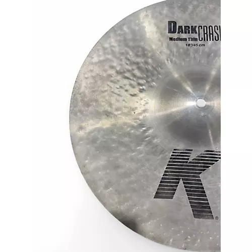 Used Zildjian 18in K Medium Dark Thin Crash Cymbal 38