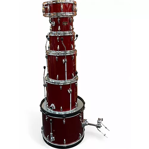 Used TAMA 6 Piece Imperialstar Candy Apple Mist Drum Kit Candy Apple Mist