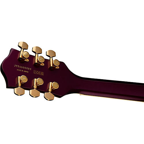 Gretsch Guitars Broadkaster Jr. LX Center Block with String-Thru Bigsby and Gold Hardware Electric Guitar Blackberry