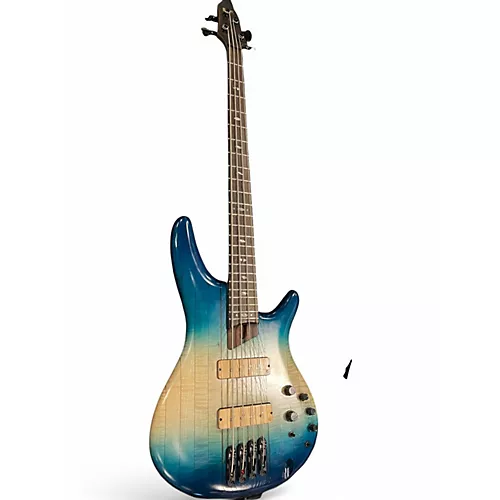 Used 2021 Ibanez SR4CMLTD CARIBBEAN ISLET Electric Bass Guitar CARIBBEAN ISLET