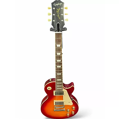 Used 2021 Epiphone limited edition 1959 les paul Cherry Sunburst Solid Body Electric Guitar Cherry Sunburst