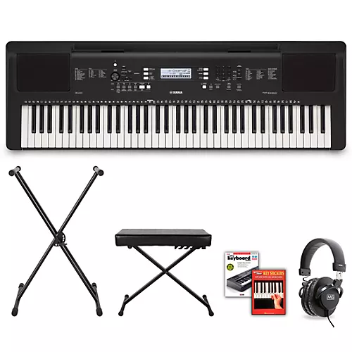 Yamaha PSR-EW310 Portable Keyboard With Power Adapter Beginner Package