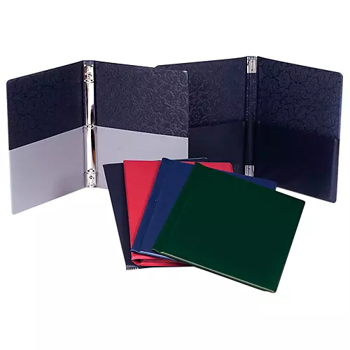 Marlo Plastics Choral Folder 9-1/4 x 12 with 7 Elastic Stays and 2 Expanded Horizontal Pockets Red