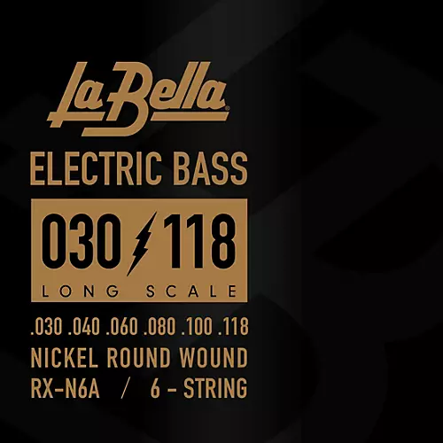 LaBella Rx Series Nickel 6-String Electric Bass Strings 30 - 118