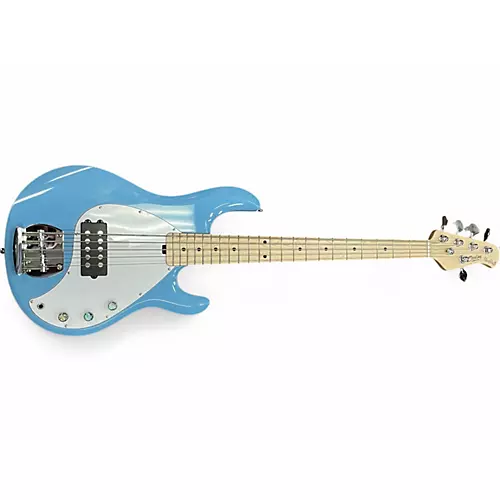 Used Sterling by Music Man Ray5 5 String Chopper Blue Electric Bass Guitar Chopper Blue