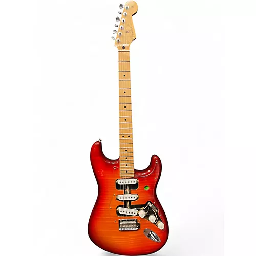 Used Fender Player Plus Stratocaster Plus Top Cherry Sunburst Solid Body Electric Guitar Cherry Sunburst