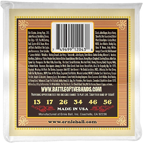 Ernie Ball 2043 Earthwood 80/20 Bronze Silk and Steel Acoustic Guitar Strings