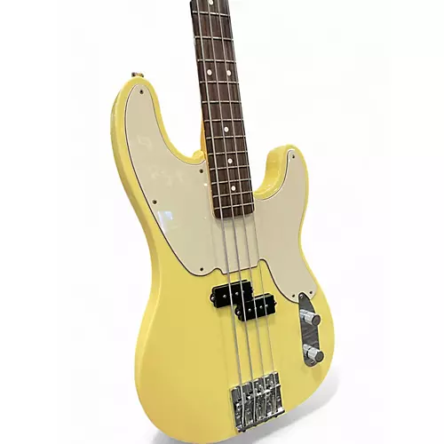 Used Fender Mike Dirnt Signature Precision Bass TV Yellow Electric Bass Guitar TV Yellow