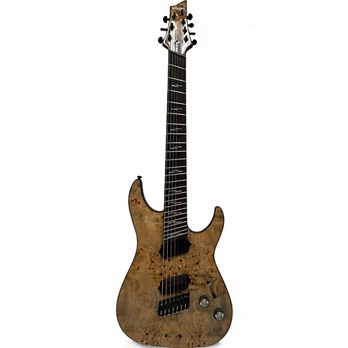 Used 2020s Schecter Guitar Research Omen ELIE 7 STRING Natural Solid Body Electric Guitar Natural