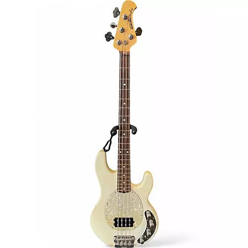 Used 1998 Ernie Ball Music Man Stingray 4 String Vintage White Electric Bass Guitar Vintage White
