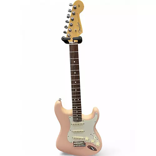 Used 2013 Fender FSR American Standard Stratocaster Shell Pink Solid Body Electric Guitar Shell Pink