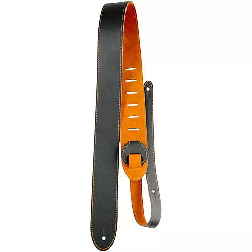 Perri's Leather Guitar Strap with Reversable Natural Suede Backing Teal 2 in.