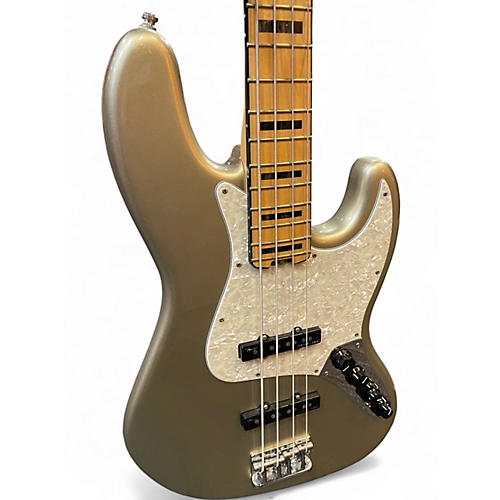 Used 2018 Fender American Elite Jazz Bass CHAMPAGNE Electric Bass Guitar CHAMPAGNE