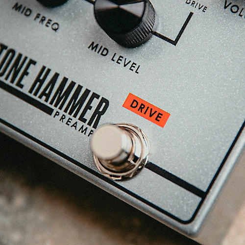 Aguilar Tone Hammer V2 Preamp Bass Effects Pedal Silver