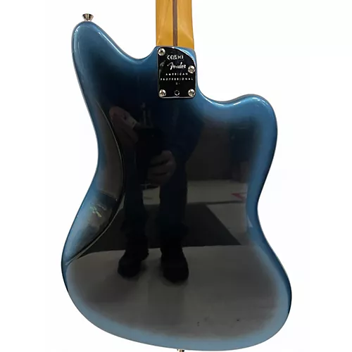 Used 2023 Fender american professional left handed jazzmaster dark night Electric Guitar dark night