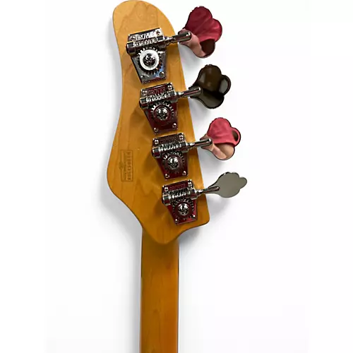 Used Schecter Guitar Research Diamond P Custom White Electric Bass Guitar White