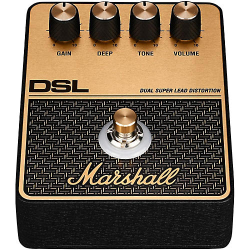 Marshall DSL Overdrive Effects Pedal Black and Gold