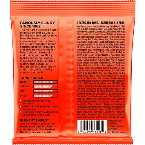 Ernie Ball 3215 Nickel Skinny Top/Heavy Bottom Electric Guitar Strings 3-Pack
