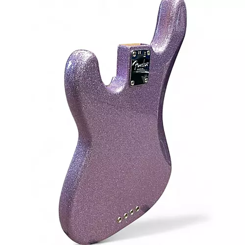 Used 2017 Fender Fender Adam Clayton Artist Series Signature Jazz Bass Purple Sprarkle Electric Bass Guitar Purple Sprarkle