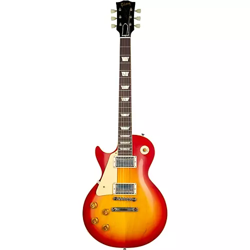 Gibson Custom 1958 Les Paul Standard Reissue VOS Left-Handed Electric Guitar Washed Cherry Sunburst