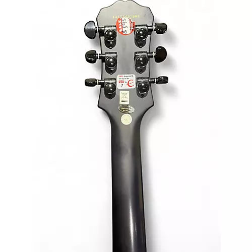 Used 2014 Epiphone Les Paul Prophecy Custom EX Baltic Blue Solid Body Electric Guitar Baltic Blue