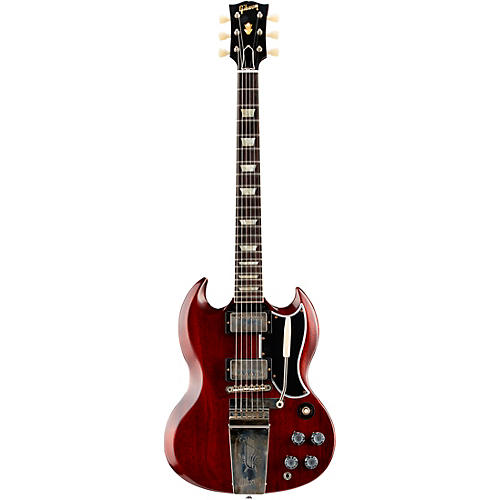 Gibson Custom Murphy Lab 1964 SG Standard Reissue With Maestro Ultra Light Aged Electric Guitar Cherry Red