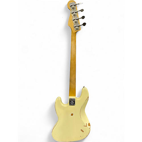 Used Fender 60th anniversary jazz bass Vintage White Electric Bass Guitar Vintage White