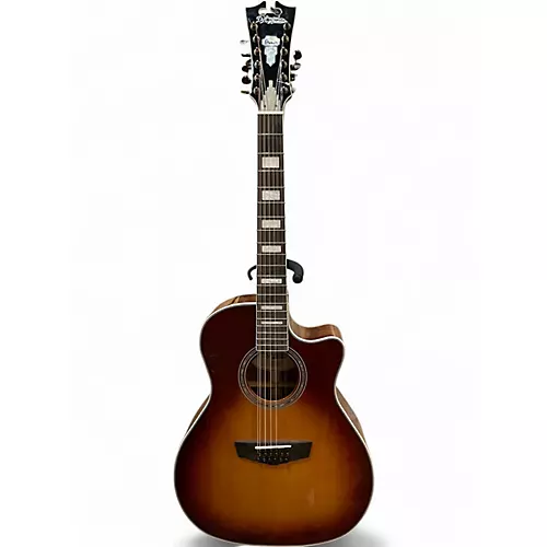 Used D'Angelico Premier Fulton Iced Tea Burst 12 String Acoustic Electric Guitar Iced Tea Burst