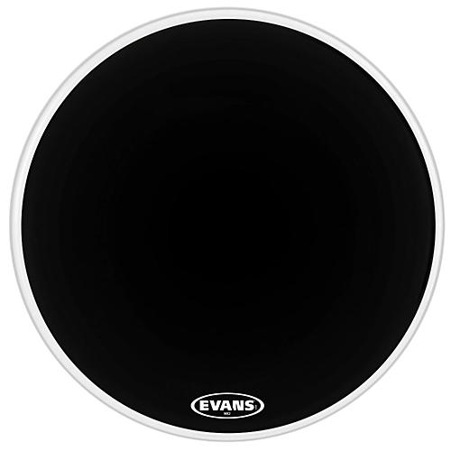 EVANS MX2 Black Marching Bass Drum Head Black 26 in.